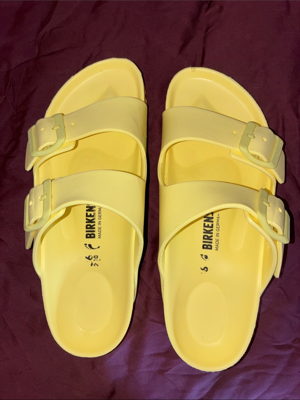 Birkenstock Arizona EVA Sandals in Yellow